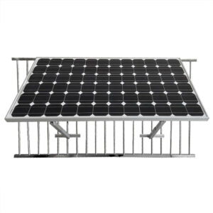 Solarmodul Halter für Balkongeländer neigungsverstellbar – montiert mit Neigung