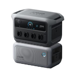 Powerstation Set 4096Wh: Anker SOLIX C2000 Gen 2 mit BP2000 Gen 2 gestapelt