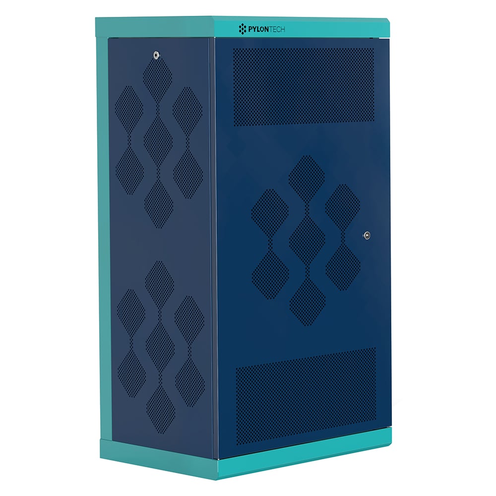 Pylontech Batterieschrank 024U 19 Zoll geschlossen