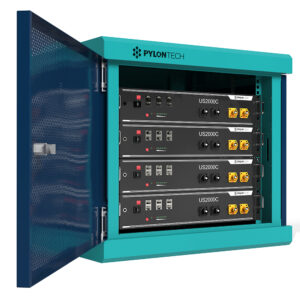 Pylontech Batterieschrank 09U geöffnet