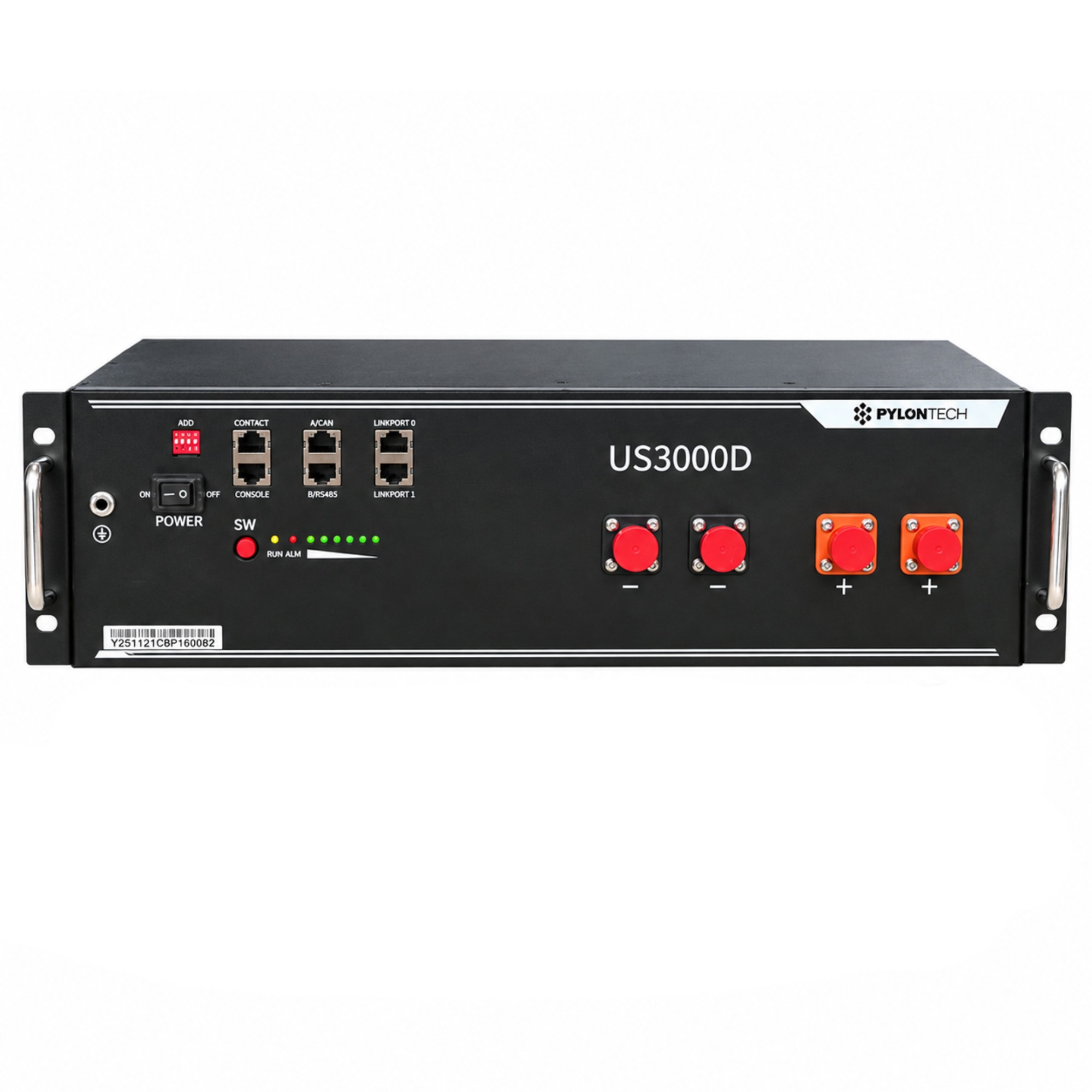 Pylontech US3000D Frontansicht mit Status-LEDs