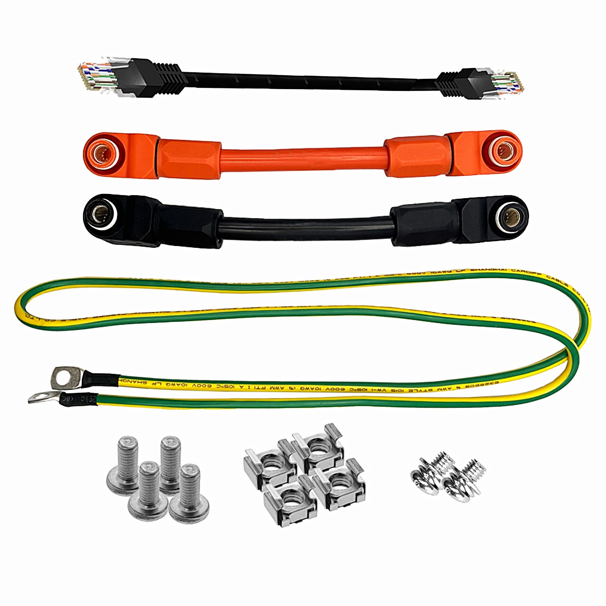 Pylontech US3000D Lieferumfang Kabel und Schrauben