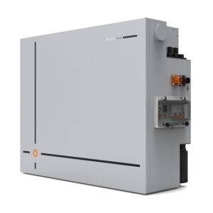 Pytes V12 LiFePO4-Batteriespeicher seitlich mit Anschlüssen