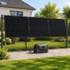 Solar-Notversorgung 1350W mit Anker SOLIX F3000 – drei Luxen-450-W-Module am Doppelstabmattenzaun (Symbolbild)
